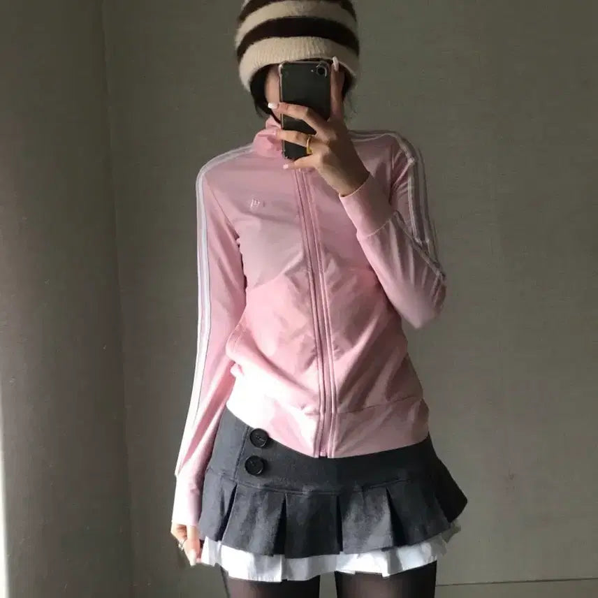 [BUNJANG] Adidas 20th Anniversary Strawberry Milk Track Top Pink / 아디다스 20주년 딸기우유 져지 트랙탑 핑크