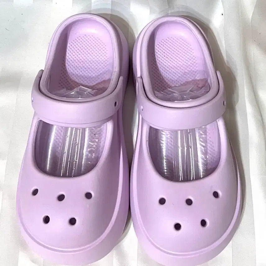 [BUNJANG] Mary Jane Platform Sandals Lilac 240mm / (240-새상품) 라일락 컬러 메리제인 플랫폼 샌들