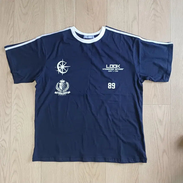 [BUNJANG] Unisex Navy Short Sleeve T-Shirt XL (New) / 남녀공용 네이비 반팔티 XL(새상품)