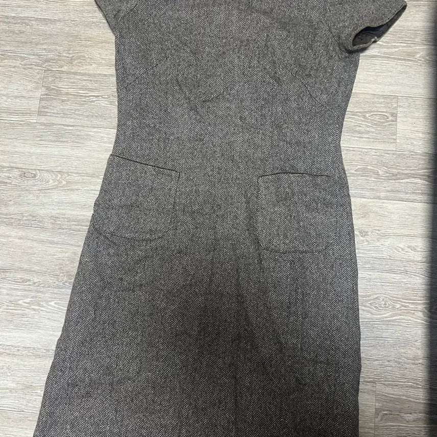 [BUNJANG] Check Pattern Wool Midi Dress Brown / 체크 패턴 원피스 브라운 울