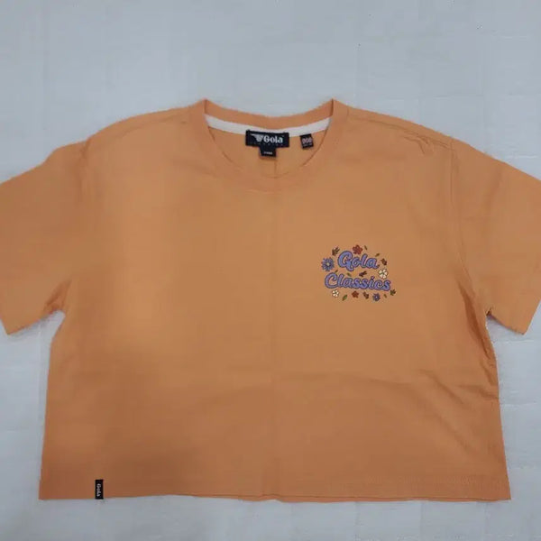 [BUNJANG] Gola Classics Orange Cropped T-Shirt / Gola Classics 오렌지 크롭 반팔티