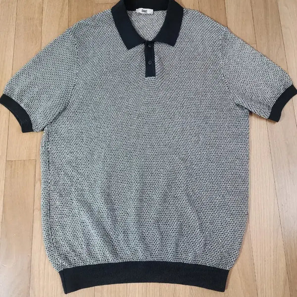 [BUNJANG] Daks Knit Short Sleeve Polo Shirt Black / 닥스 니트 반팔 카라티 블랙 110
