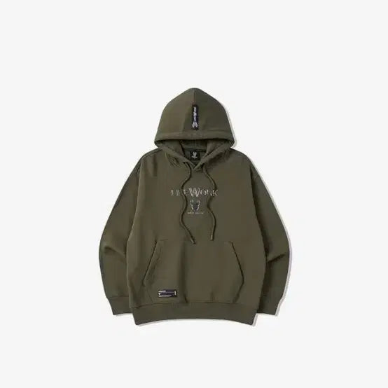 [BUNJANG] LifeWork Khaki Hooded Sweatshirt (Size L) / [새상품/L] 라이프워크 카키 후드