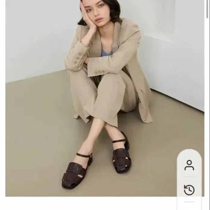 [BUNJANG] El Canto Women's Fisherman Open Shoes Brown / 엘칸토 여성 피셔맨 오픈 슈즈 브라운 (새상품)