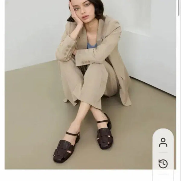 [BUNJANG] El Canto Women's Fisherman Open Shoes Brown / 엘칸토 여성 피셔맨 오픈 슈즈 브라운 (새상품)