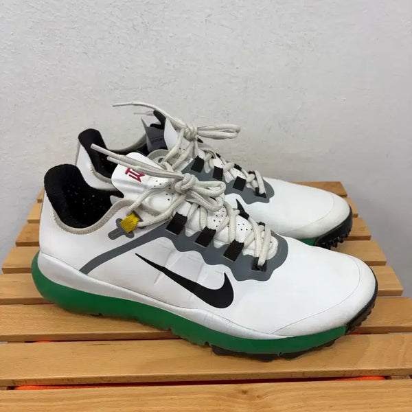 [BUNJANG] Nike Tiger Woods Golf Shoes White Green Size 280 / 나이키(타이거우즈 골프화 280)