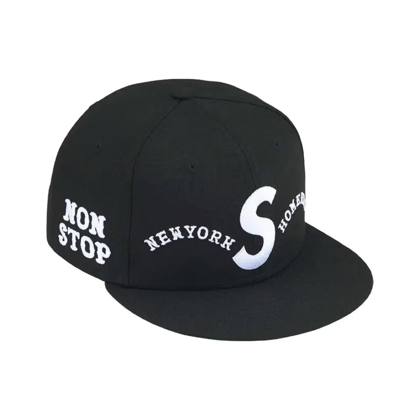 [BUNJANG] Supreme x Homerun S Logo New Era Cap Black 25SS / 슈프림 x 홈런 S 로고 뉴에라 블랙 - 25SS