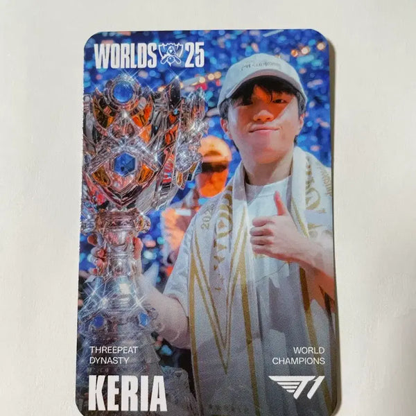 [BUNJANG] T1 Keria 25th Anniversary Seraphine Photocard / MSI 티원 T1 케리아 Keria 25 우승 세라핀  포카 무료배송