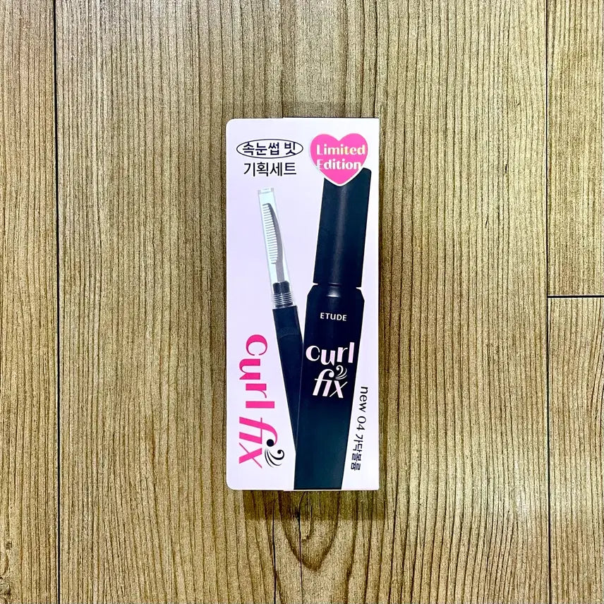 [BUNJANG] Etude Curl Fix Mascara & Lash Comb Set / [새 상품] 에뛰드 컬 픽스 마스카라 속눈썹 빗 기획 세트 04 가닥볼륨