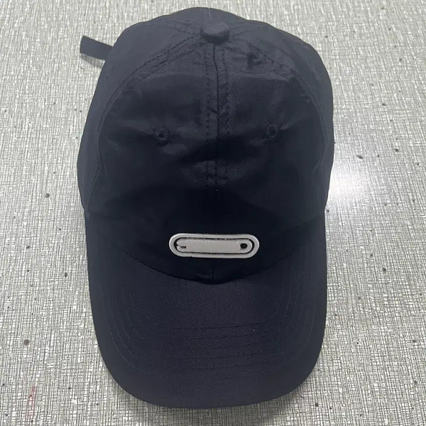 [BUNJANG] Solid Homme Men's Nylon Metal Logo Cap Hat Black / 솔리드 옴므 남성 나일론 메탈 로고 캡 모자 블랙