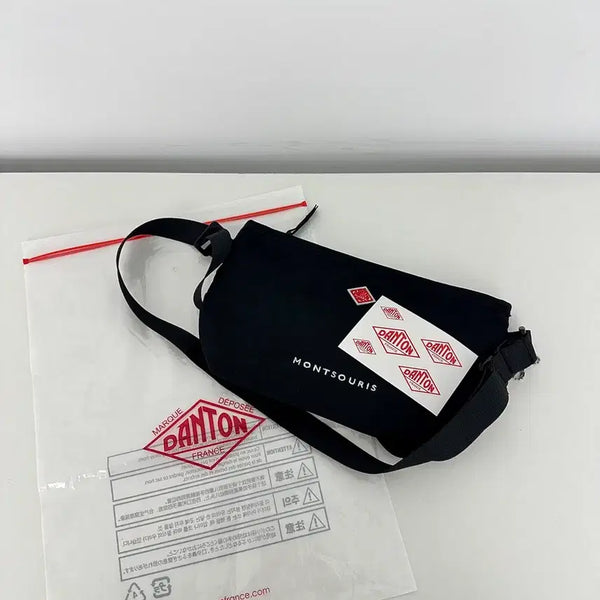 [BUNJANG] DANTON Monsuri Cordura Canvas Shoulder Bag Black / 단톤 몽수리 코듀라 캔버스 숄더백 블랙