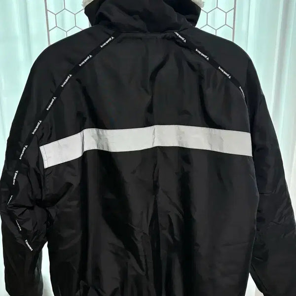 [BUNJANG] Le Coq Sportif Reversible Fleece & Padded Jacket / 르꼬끄 리버시블 양털 패딩 자켓