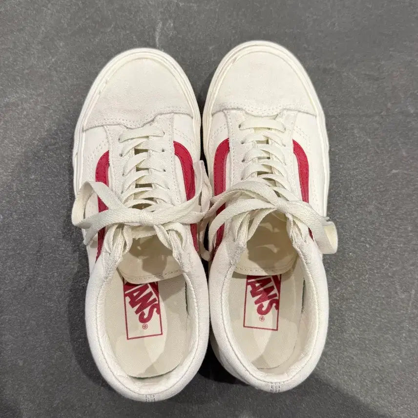 [BUNJANG] Vans Style 36 Marshmallow Racing Red Shoes / 반스 스타일36 마쉬멜로우 레이싱 레드 230
