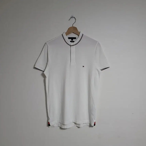 [BUNJANG] Tommy Hilfiger Men's Slim Fit Short Sleeve Turtle Neck T-Shirt / (M) TOMMY 타미힐피거 반팔 터틀넥 티셔츠 슬림핏