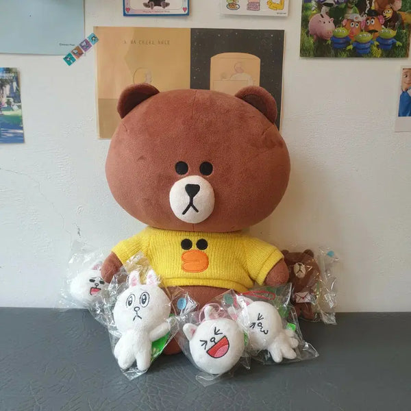 [BUNJANG] Line Friends Brown & Cony Doll Bundle Set / 라인프렌즈 인형 일괄