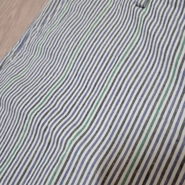 [BUNJANG] Mango Striped Rolled Hem Shorts / MANGO 망고 쇼트 팬츠 반바지