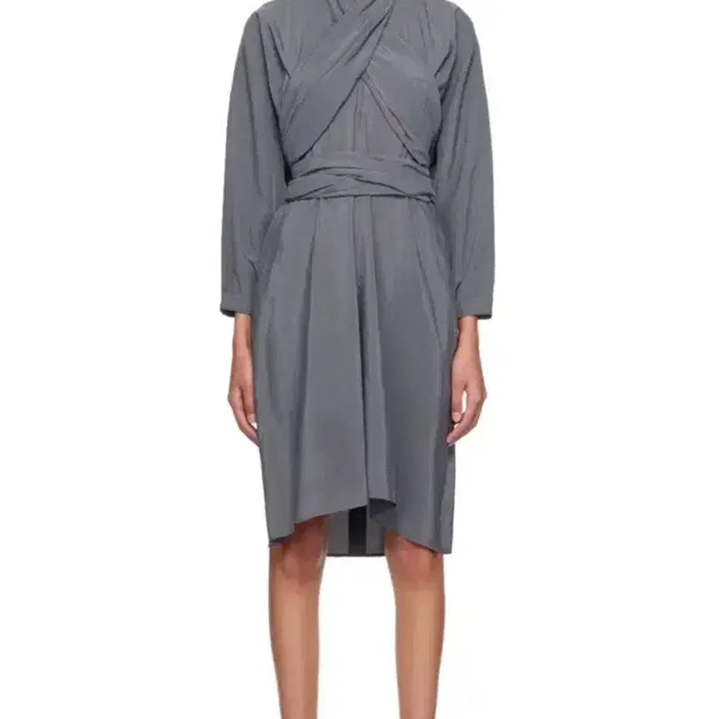 [BUNJANG] Lemaire Knotted Dress Dry Silk Aluminum / 르메르 드라이실크 노티드 원피스