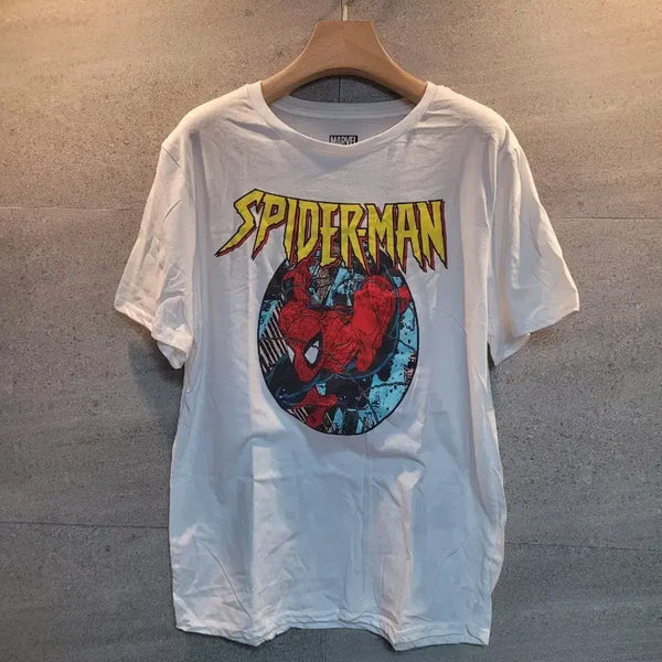 [BUNJANG] Marvel Spider-Man Official Short Sleeve T-Shirt / 마블. 정품. 스파이더맨 반팔티.