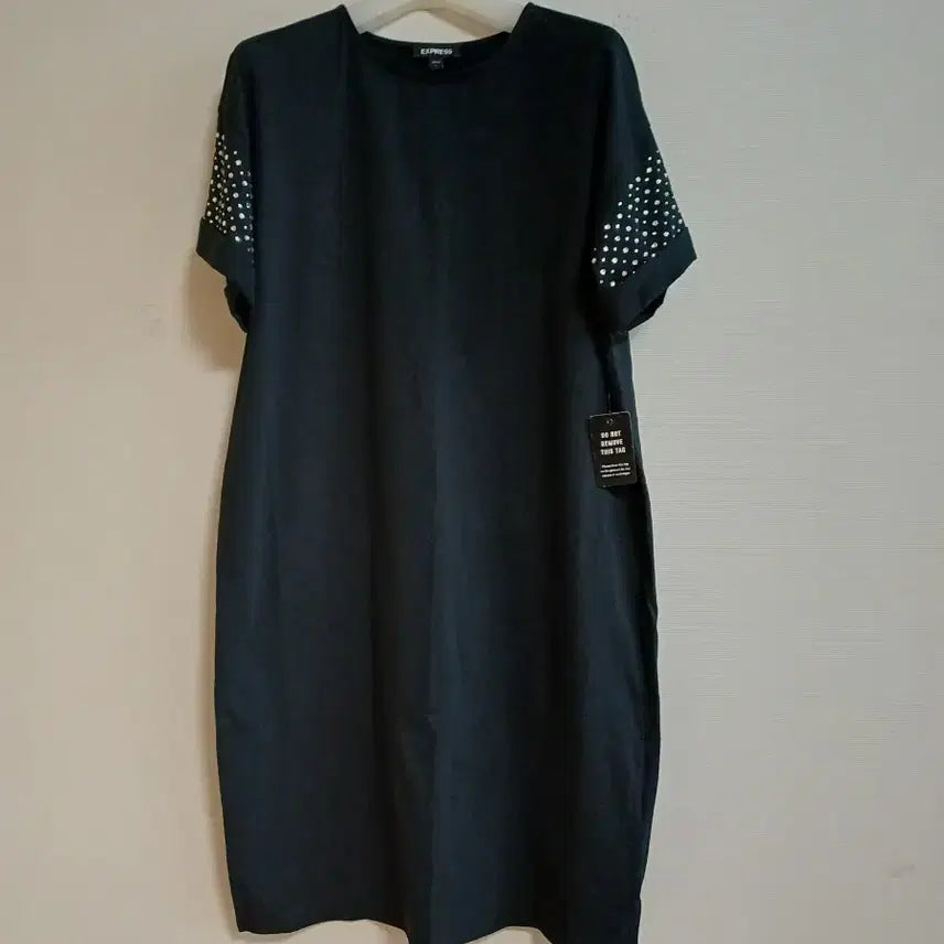 [BUNJANG] Express Short Sleeve Rhinestone Shirt Dress / express 반팔 라인스톤장식 셔츠원피스 판매합니다
