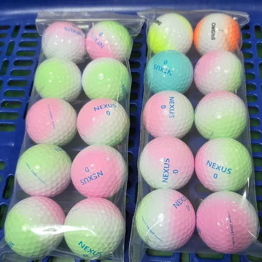 [BUNJANG] Nexus Candy Golf Balls 3PC (20-Count) / 프리미엄 넥서스 캔디골프공 3PC 20개  로스트볼