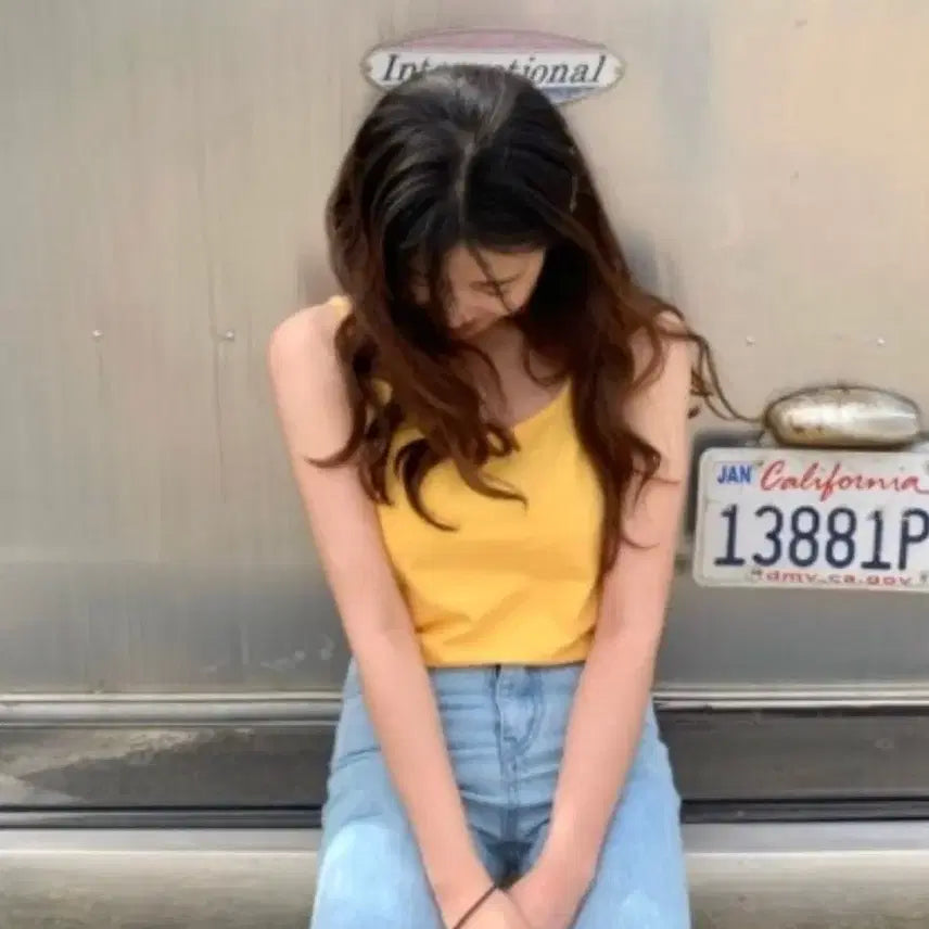 [BUNJANG] Shop Magnet 100% Cotton Tank Top / 샵마그넷 자체제작 코튼 100 나시