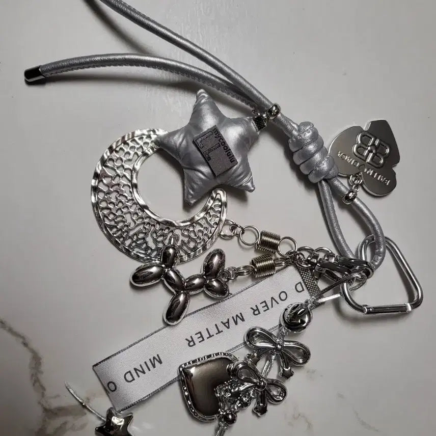 [BUNJANG] Balenciaga Silver Bag Charm Keychain / 발ㄹ시아가 백참 장식 키링 실버