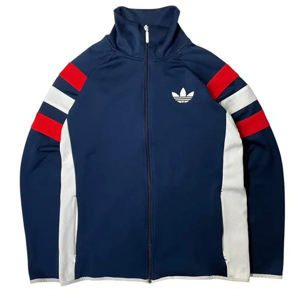 [BUNJANG] Adidas Track Top Navy Red White Colorblock / 아디다스 트랙탑 네이비 레드 화이트 배색