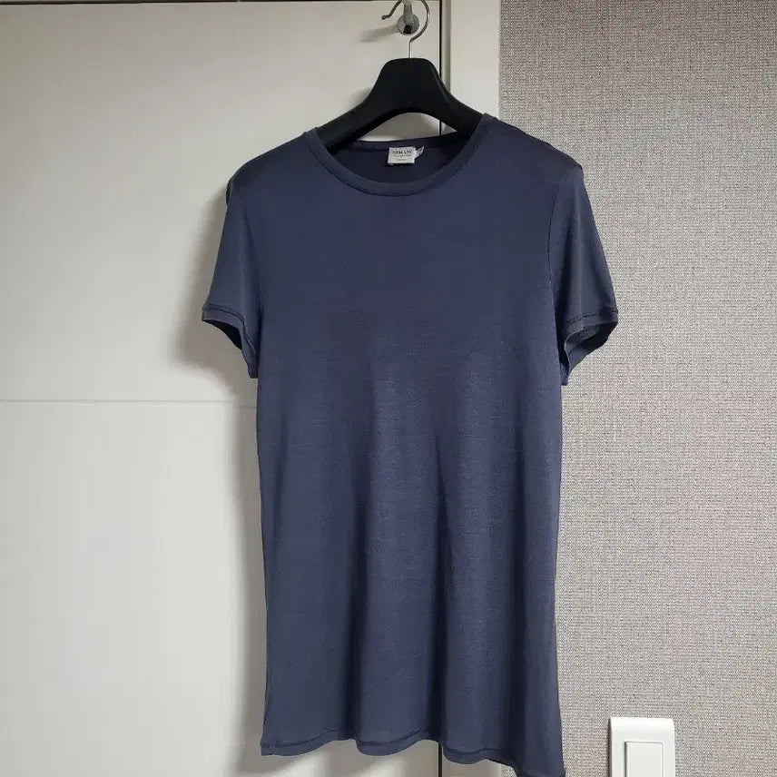 [BUNJANG] Giorgio Armani Collezioni Short Sleeve T-Shirt Navy L / 아르마니 꼴레지오니 반팔 티셔츠