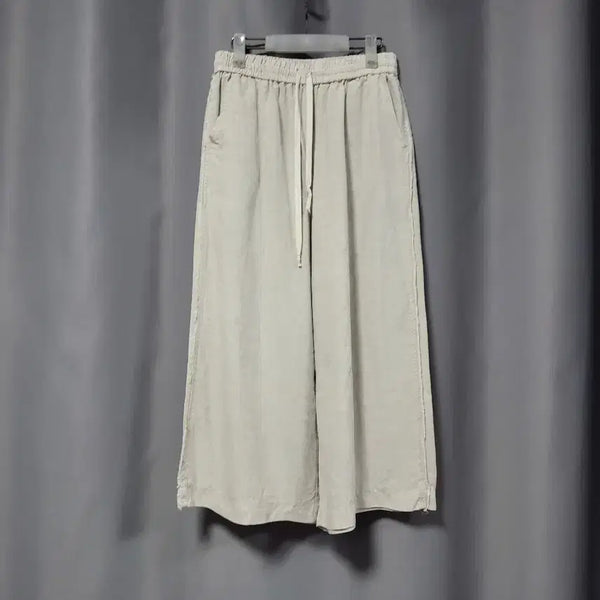 [BUNJANG] 100% Linen Wide Leg Slacks / 린넨100 와이드 슬랙스