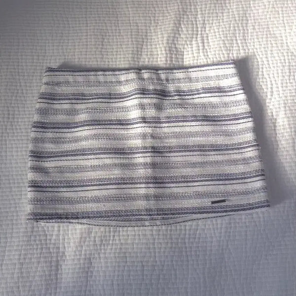 [BUNJANG] Abercrombie Low-Rise Y2K Beaded Stripe Mini Skirt / 아베크롬비 로우라이즈 y2k 비즈 스트라이프 미니스커트