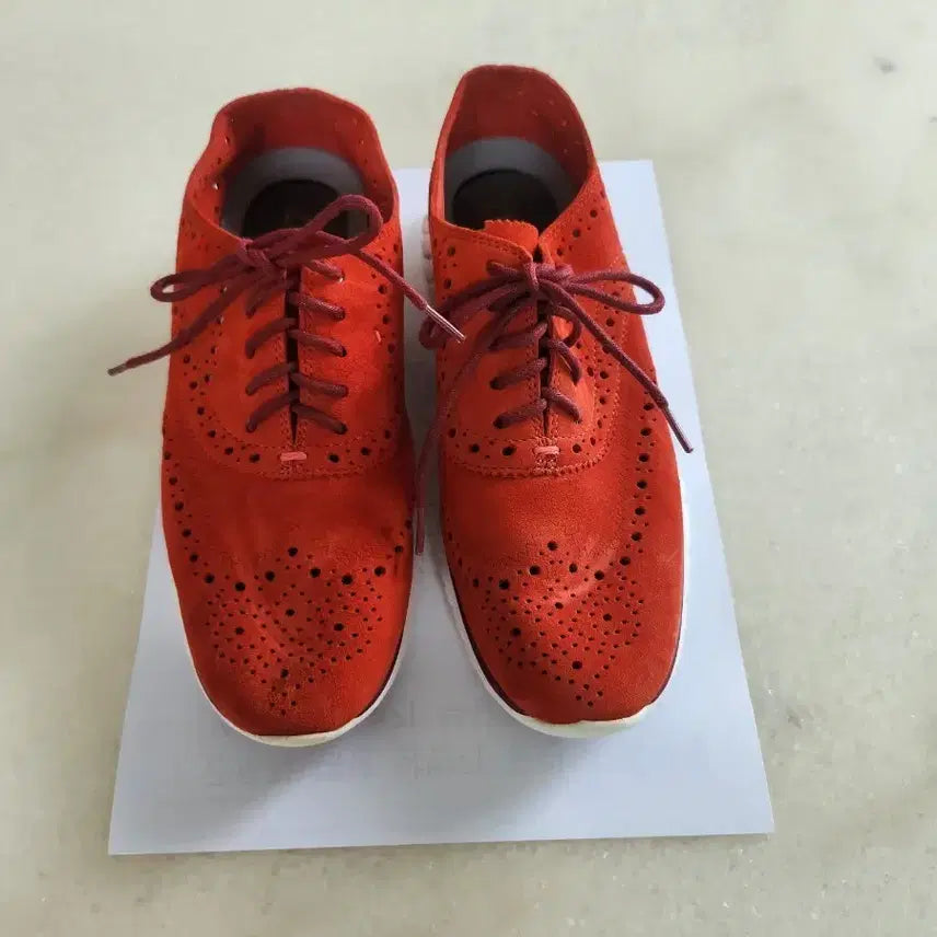 [BUNJANG] Cole Haan Suede Perforated Sneakers Women's Size 240mm / 콜한 스웨이드 여성 스니커즈