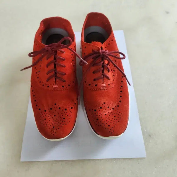 [BUNJANG] Cole Haan Suede Perforated Sneakers Women's Size 240mm / 콜한 스웨이드 여성 스니커즈