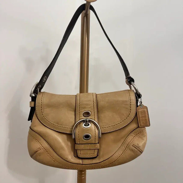 [BUNJANG] Coach Signature Shoulder Bag / 정품 코치 시그니처 숄더백 가방 가로25