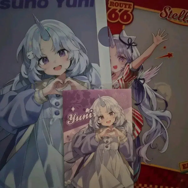 [BUNJANG] Ayanotsuki Yuni Spring Date L-Holder & Postcard Set / 스텔라이브 아야츠노 유니 특전 L홀더