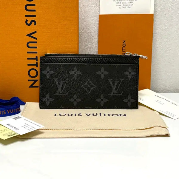 [BUNJANG] Louis Vuitton Eclipse Coin Zip Card Holder M30271 / (백화점/S)루이비통 이클립스 코인 지퍼 카드지갑