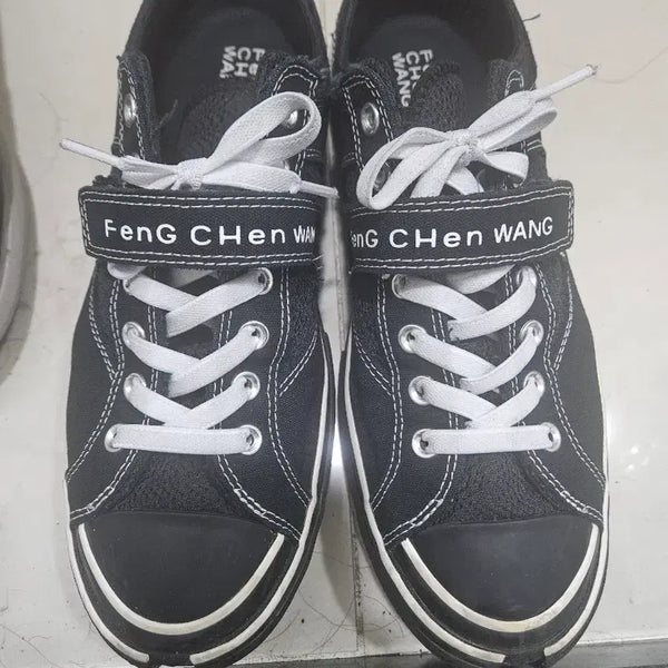 [BUNJANG] Feng Chen Wang Black Sneakers / 펑첸왕 FENG CHEN WANG 검정 스니커즈