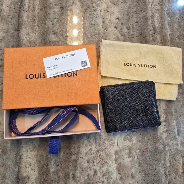 [BUNJANG] Louis Vuitton Taiga Porte Monnaie Zippe Coin Purse (Jewelry Case) / [정품] 루이비통 타이가 포르트 모네 쥬르 동전지갑(주얼리/보석 케이스)