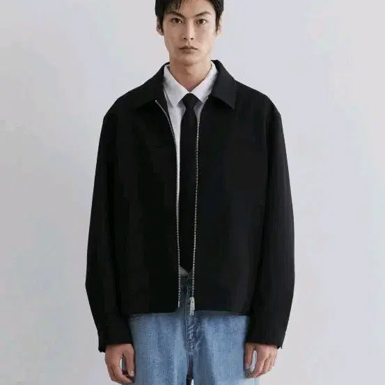[BUNJANG] Musinsa Standard Relaxed Minimal Jacket Black XL / (새상품)무신사스탠다드 릴렉스드 미니멀자켓 블랙 XL