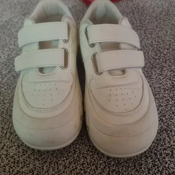 [BUNJANG] White Velcro Sneakers Size 240 / 벨크로 흰색 운동화240