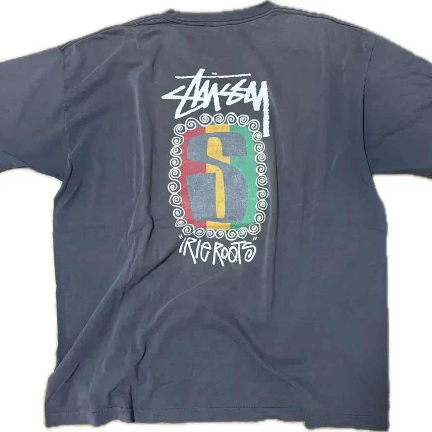 [BUNJANG] Stussy 80s Aryl Roots T-Shirt XXL / 80s 스투시 아이리 루츠 티 XXL