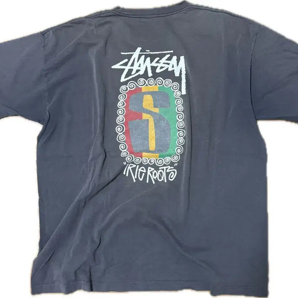 [BUNJANG] Stussy 80s Aryl Roots T-Shirt XXL / 80s 스투시 아이리 루츠 티 XXL