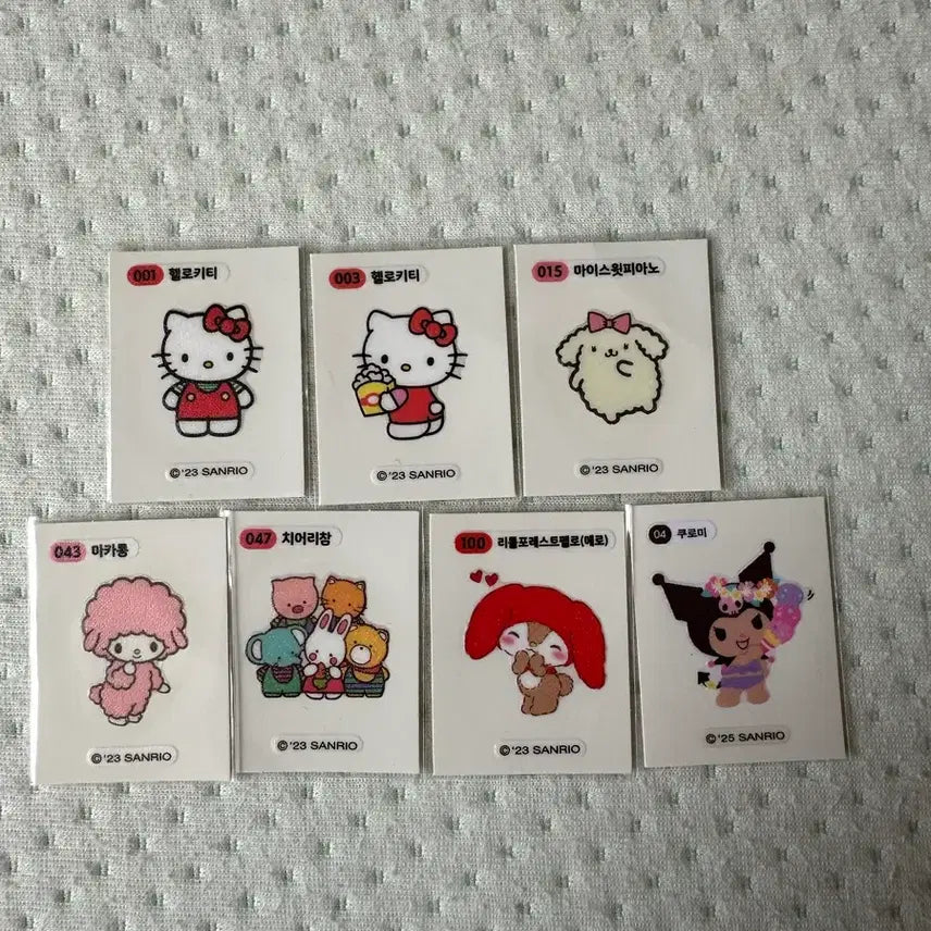 [BUNJANG] Sanrio Stickers Bundle Set / 산리오 띠부씰 일괄 판매