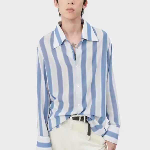 [BUNJANG] Our Legacy Soul Shirt Blue Stripe / 아워레가시 soul shirt blue stripe 46size