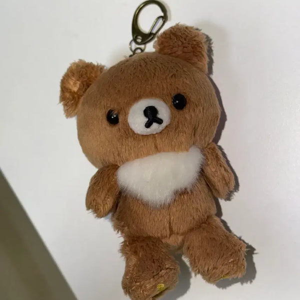 [BUNJANG] Koguma Rilakkuma Plush Keychain / 코구마 리락쿠마 인형 키링