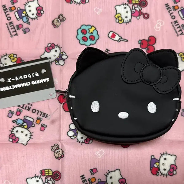 [BUNJANG] Sanrio Hello Kitty Face Monochrome Series Pouch / 산리오 헬로키티 페이스 블랙 흑백 시리즈 파우치