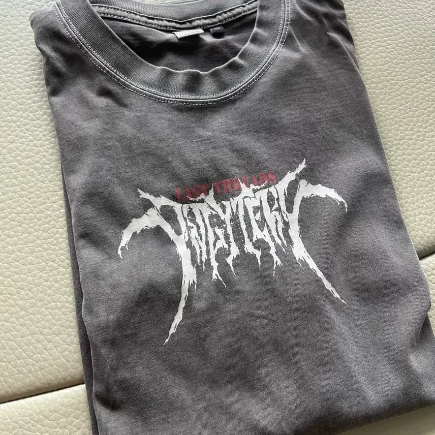 [BUNJANG] Polite Rhu Metal Tee Purple Grey / 3))폴리테루 메탈티 퍼플그레이