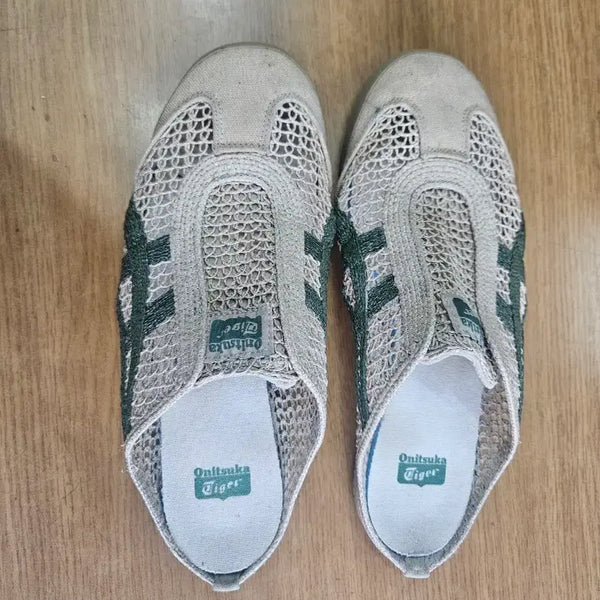 [BUNJANG] Onitsuka Tiger Mule Beige/Green Size 255 / 오니츠카 타이거 뮬