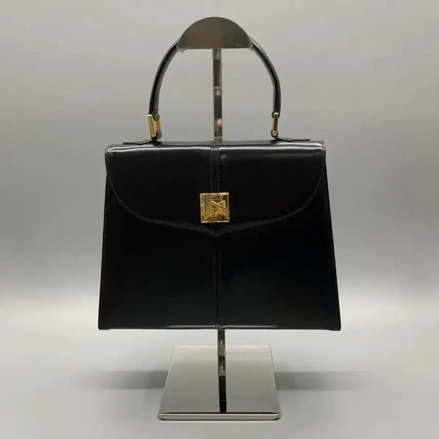 [BUNJANG] Saint Laurent Top Handle Leather Handbag Black / 입생로랑 탑 핸들 레더 핸드백 블랙