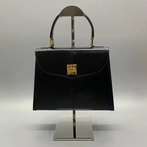[BUNJANG] Saint Laurent Top Handle Leather Handbag Black / 입생로랑 탑 핸들 레더 핸드백 블랙