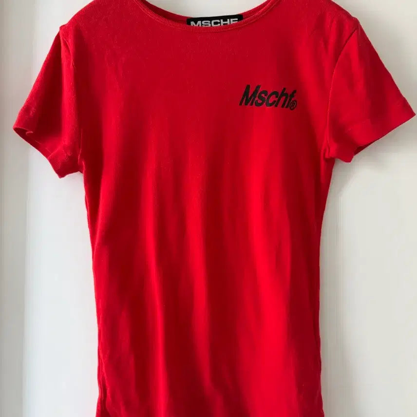 [BUNJANG] Mischief Sport Fitted Short Sleeve Red S / 미스치프 스포츠 피티드 반팔 레드 S